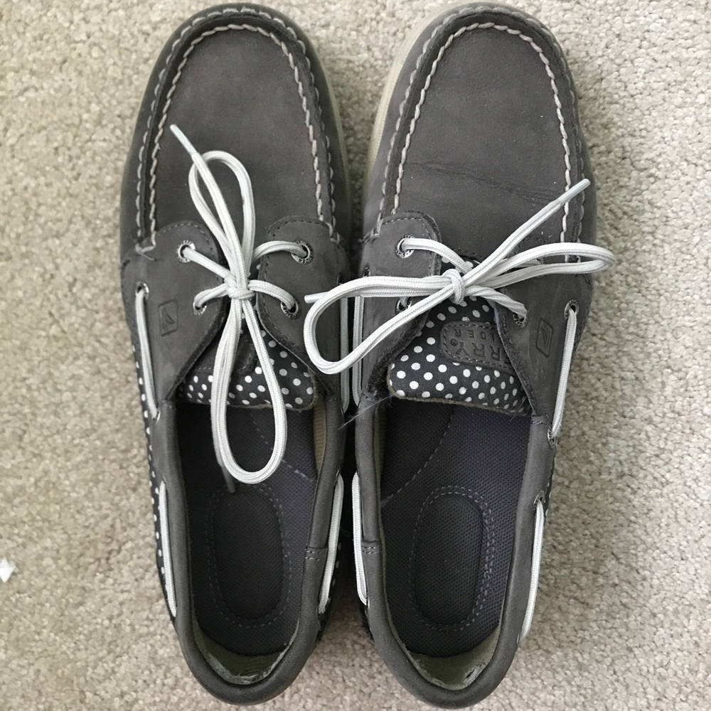 Sperry Top Sider Grey Boat Shoes